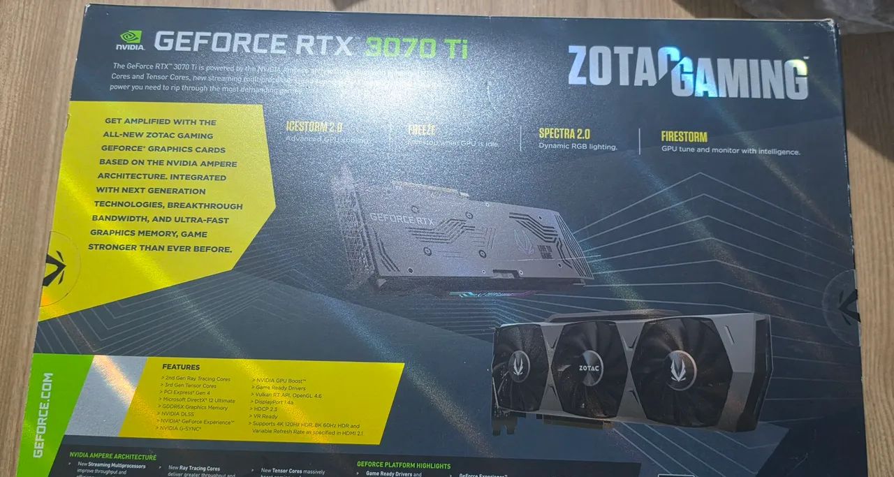 PLACA DE VIDEO GEFORCE RTX 3070 TI TRINITY 8GB GDDR6X - Foto 3