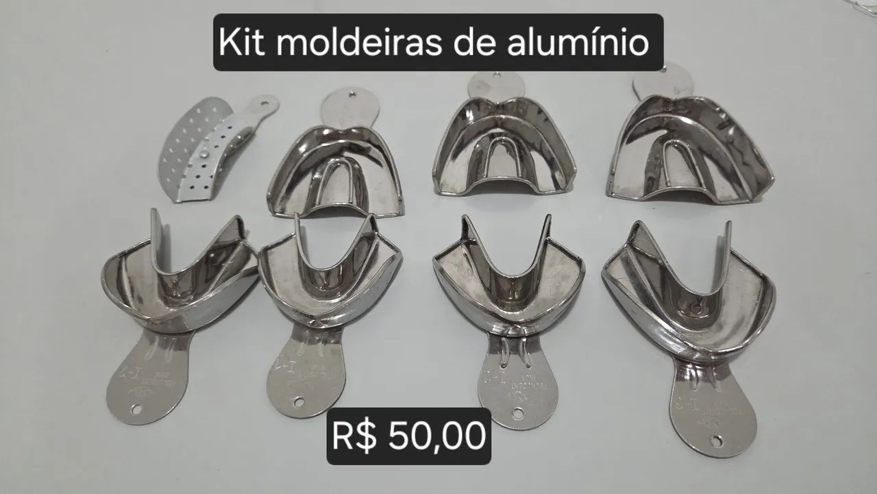 Kit moldeiras de alumínio 