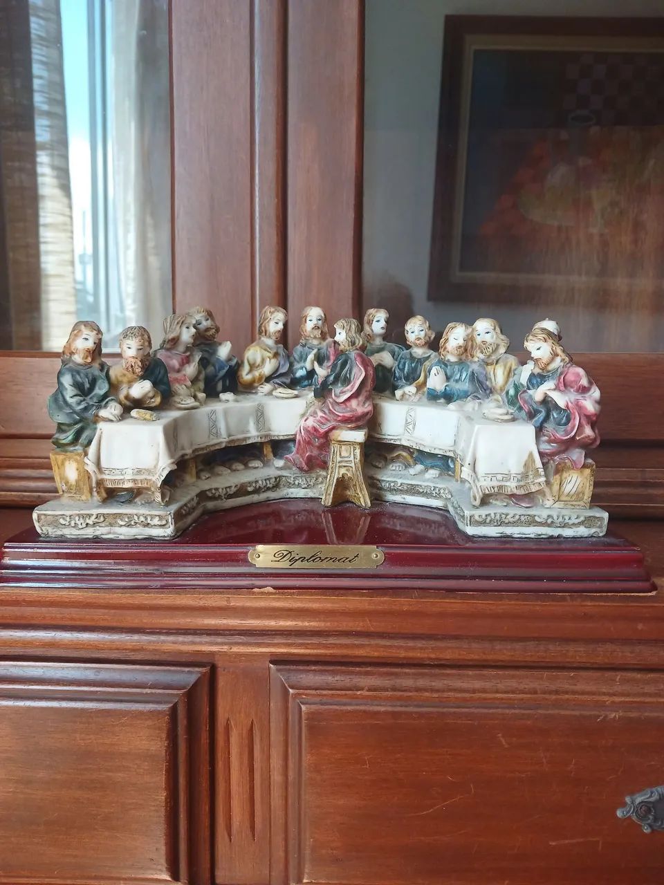 Santa ceia em resina