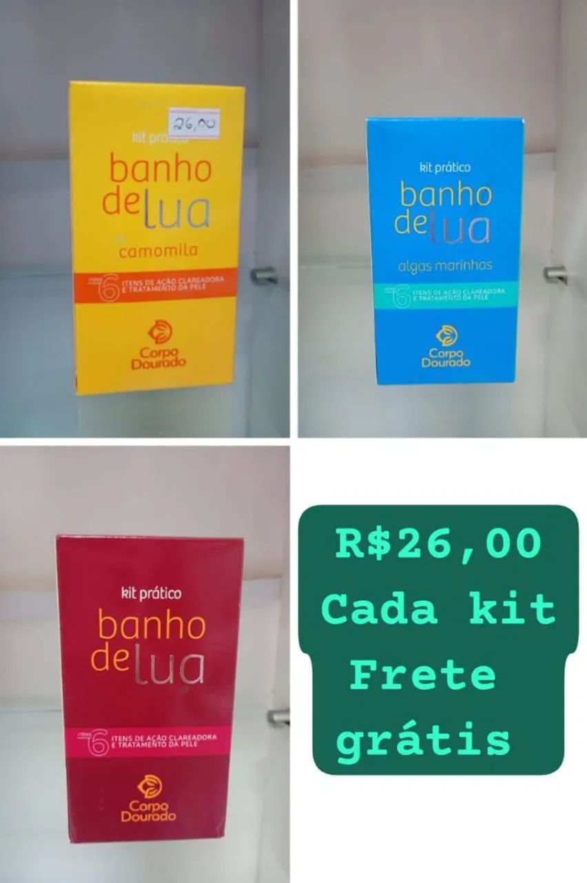 Banho de lua kit prático e completo R$26,00 frete grátis 