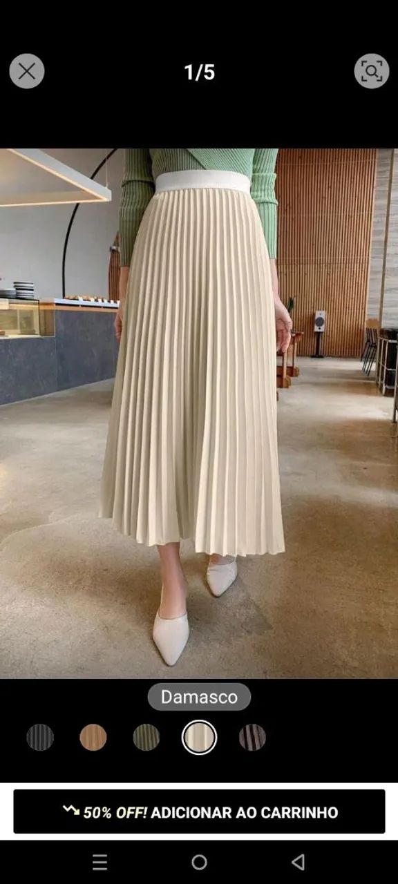 Saia plissada  - Foto 4