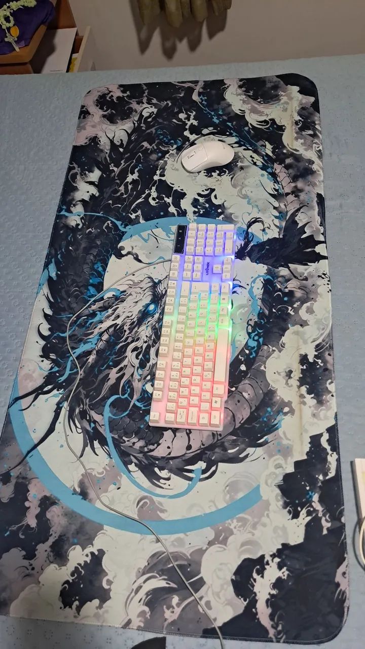 KIT MOUSE,MOUSEPAD E TECLADO RGB - Foto 2