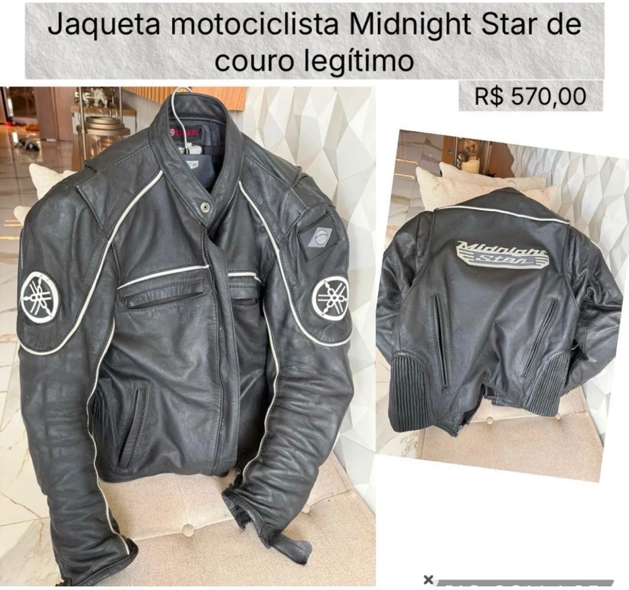 Jaqueta de couro legítimo  - Foto 2