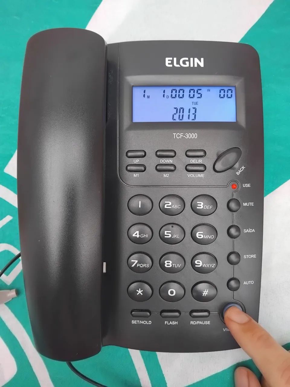Telefone fixo Elgin tcf-3000 ( identificador +viva voz)