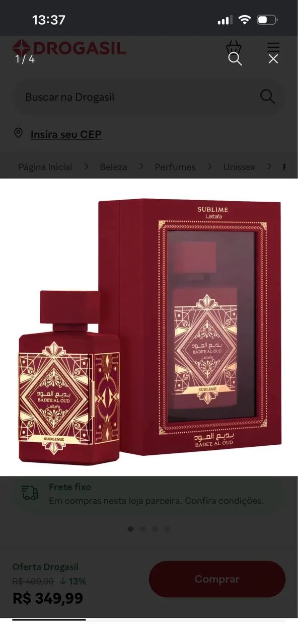 Perfume sublime lattafa