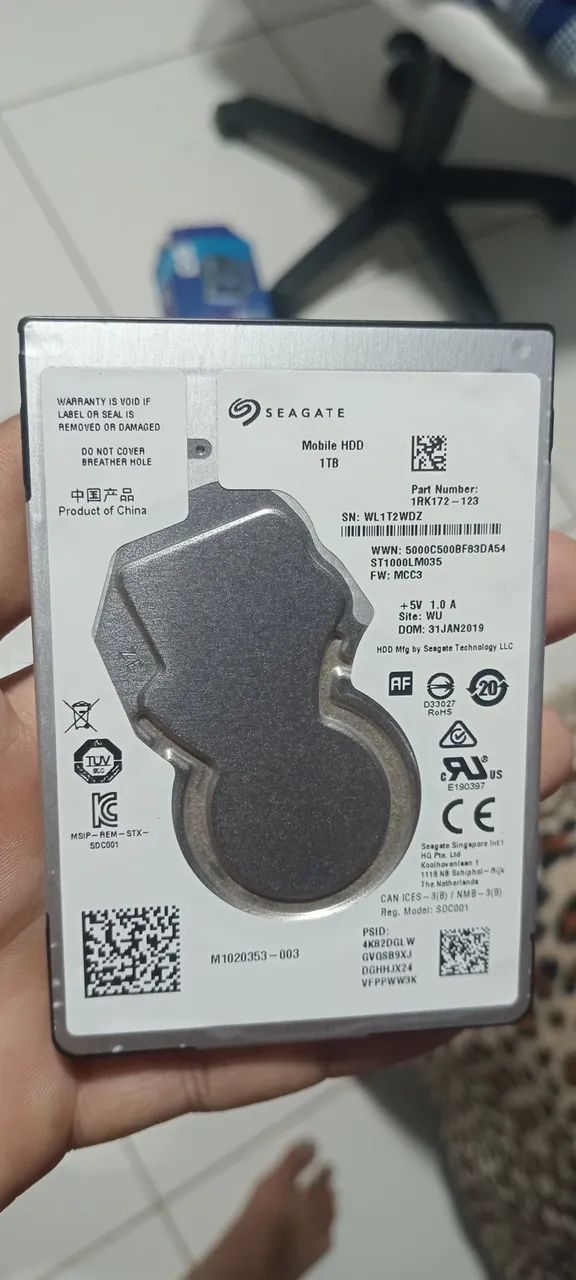 HD 1 tera seagate451967465030963200
