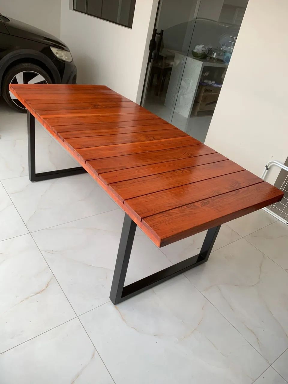 Mesa ripada com base em metalon  - Foto 5