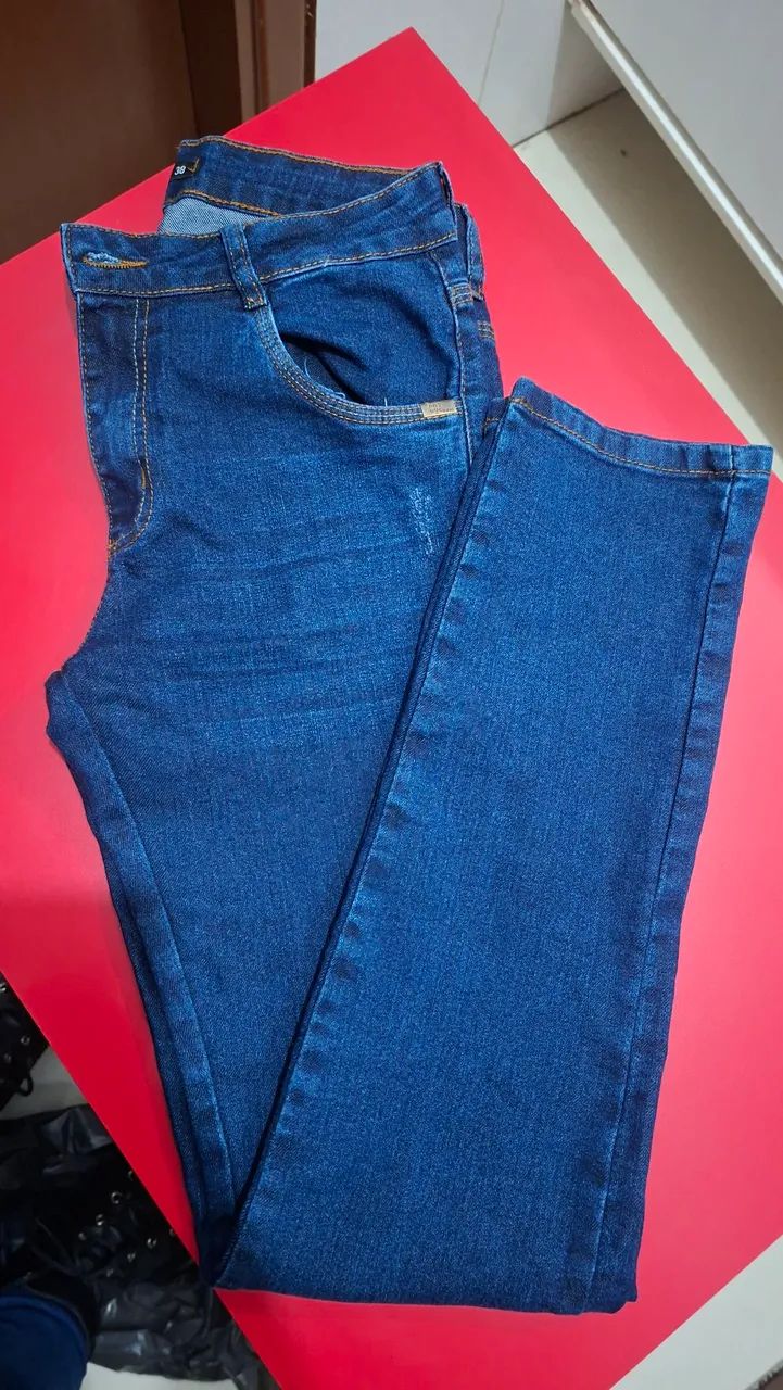 Kit Duas calças Jeans Unisex n 36 e 38  - Foto 4