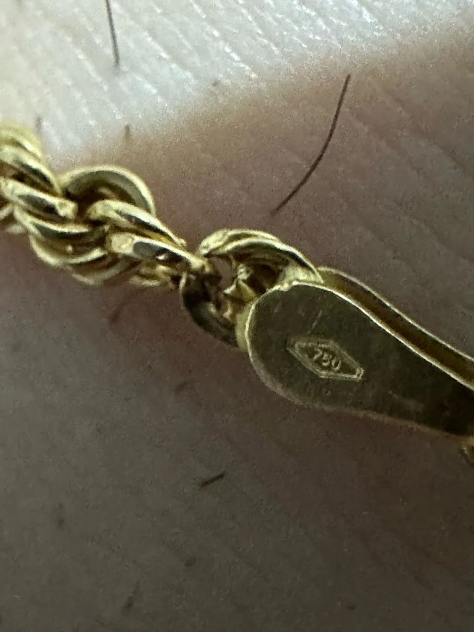 Pulseira de ouro trazida da italia arezzo 18k - Foto 2