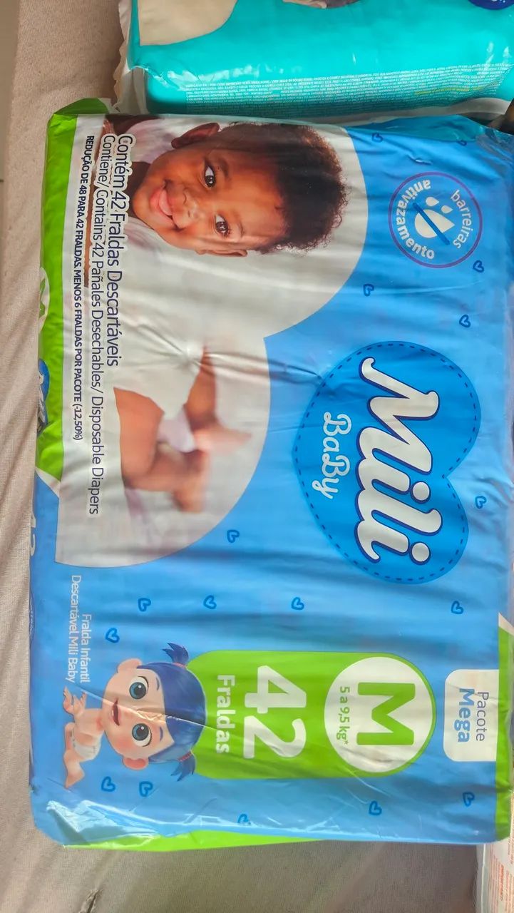 Fralda M Hipopó+Mili baby - Foto 2
