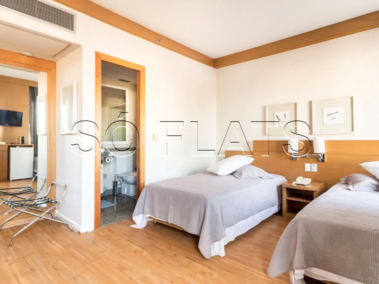 Flat noTatuapé disponível para locação com 28m², 01 dorm e 01 vaga de garagem. - Foto 7
