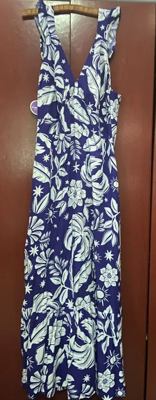 Vestido estampado  espaço chic novo 
