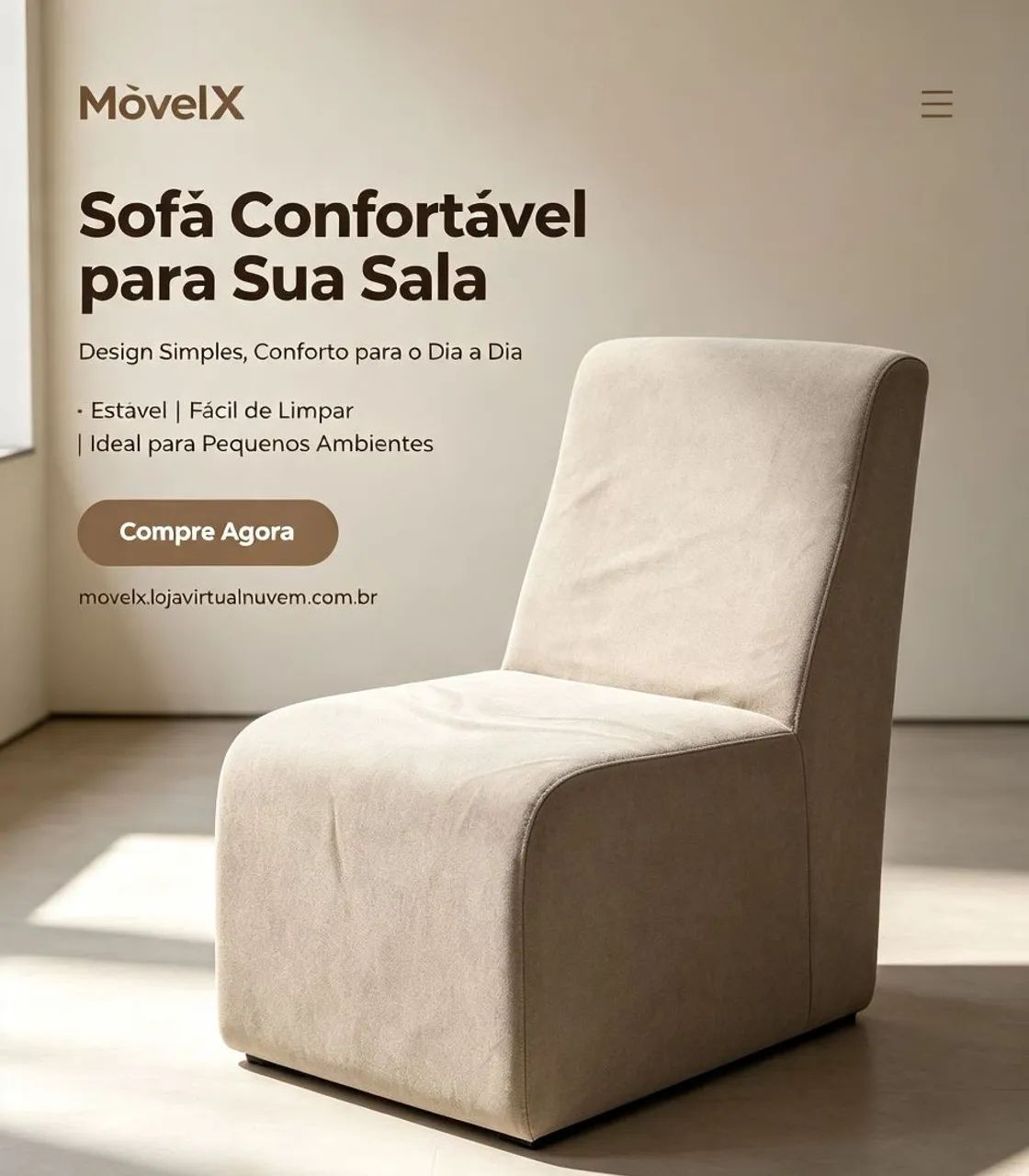Sofá confortável para sua sala