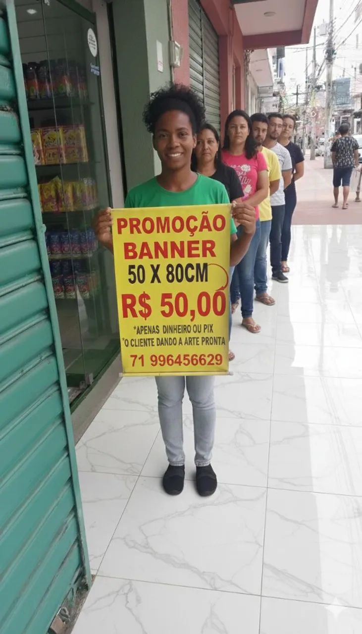 BANNER ADESIVO CAVALETE FAIXA PLOTAGEM - Foto 2