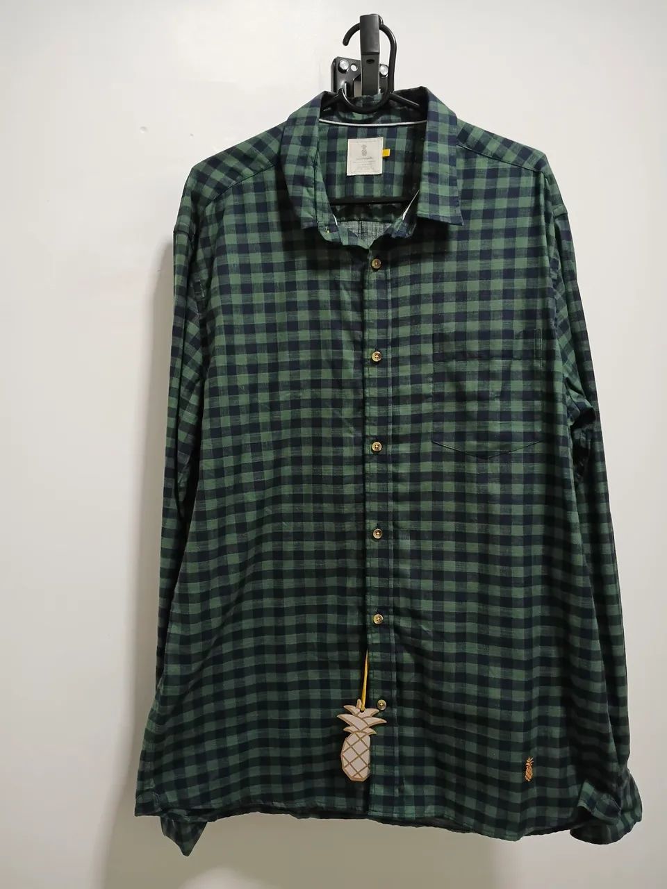 Camisa Xadrez Pineapple verde tamanho 3  - Foto 2