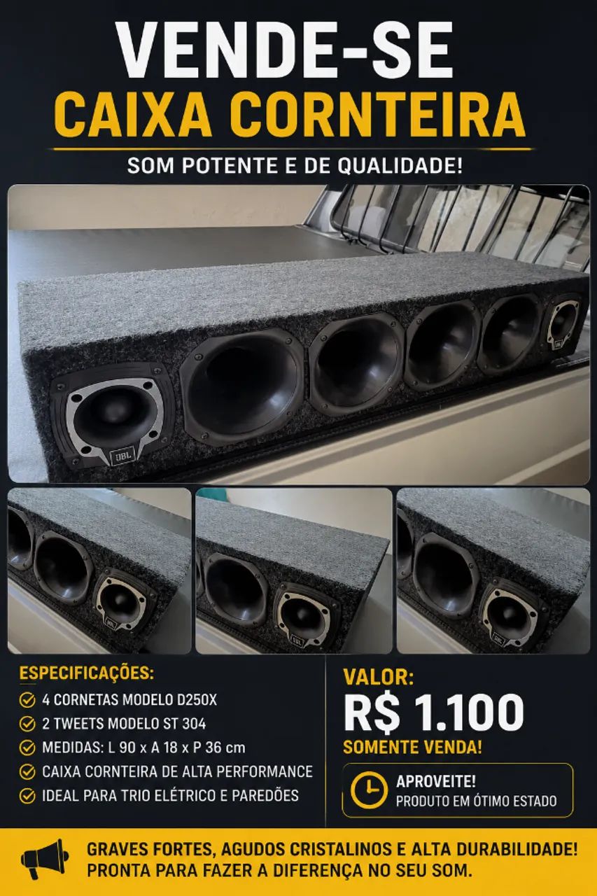 Corneteira com 4 Driver e 2 ST Jbl