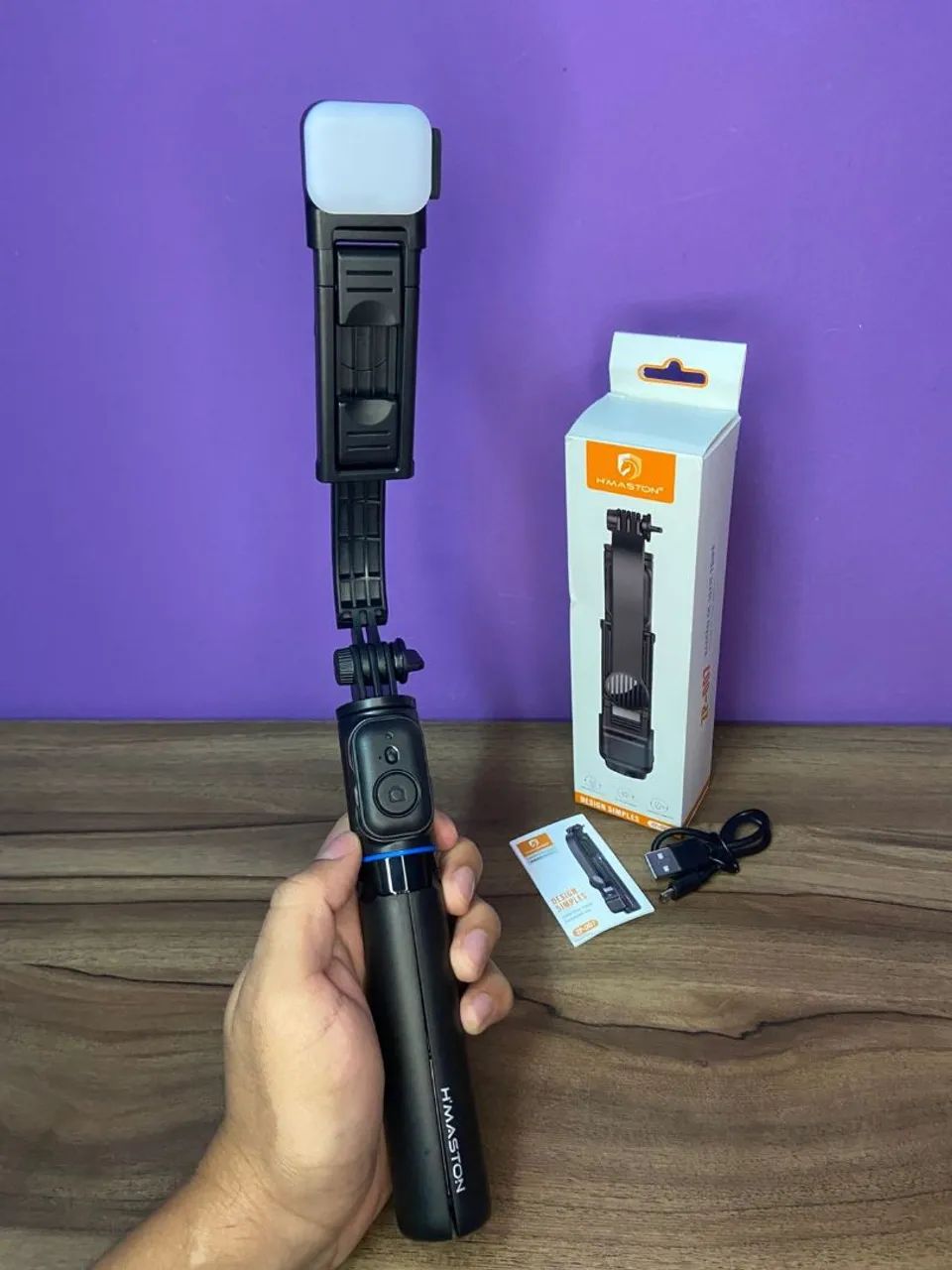 Bastão Tripé Multifuncional Bluetooth ZP-007 H?Maston - Foto 3