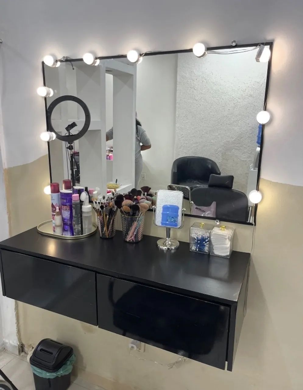Bancada/ penteadeira salão ou barbearia 