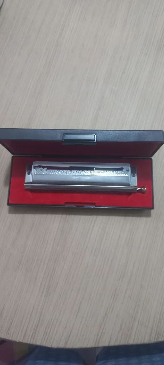 Gaita Cromatica Hohner 64 Vozes baixei - Foto 2
