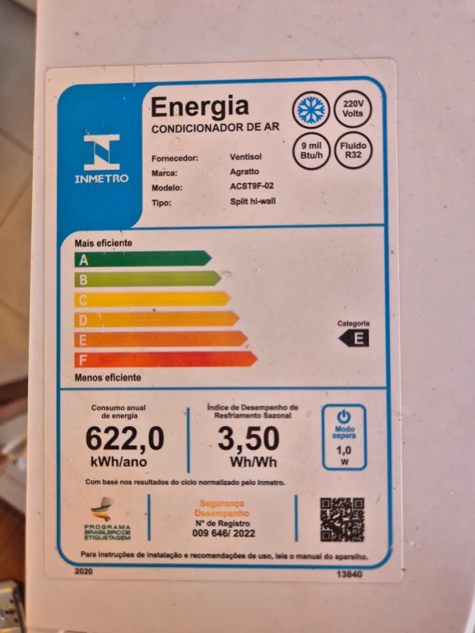Ar condicionado Agratto 9 mil BTU - Foto 3