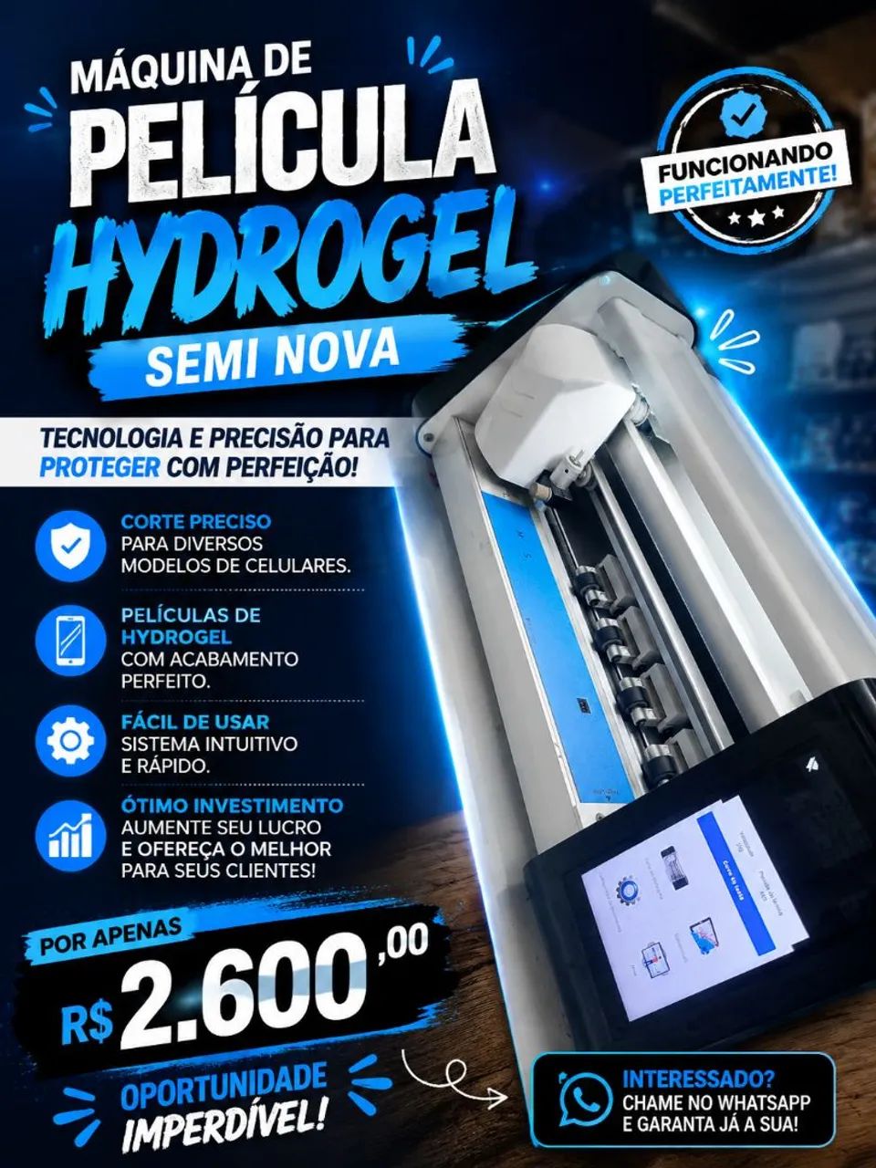 Máquina de cortar película de hydrogel  - Foto 3