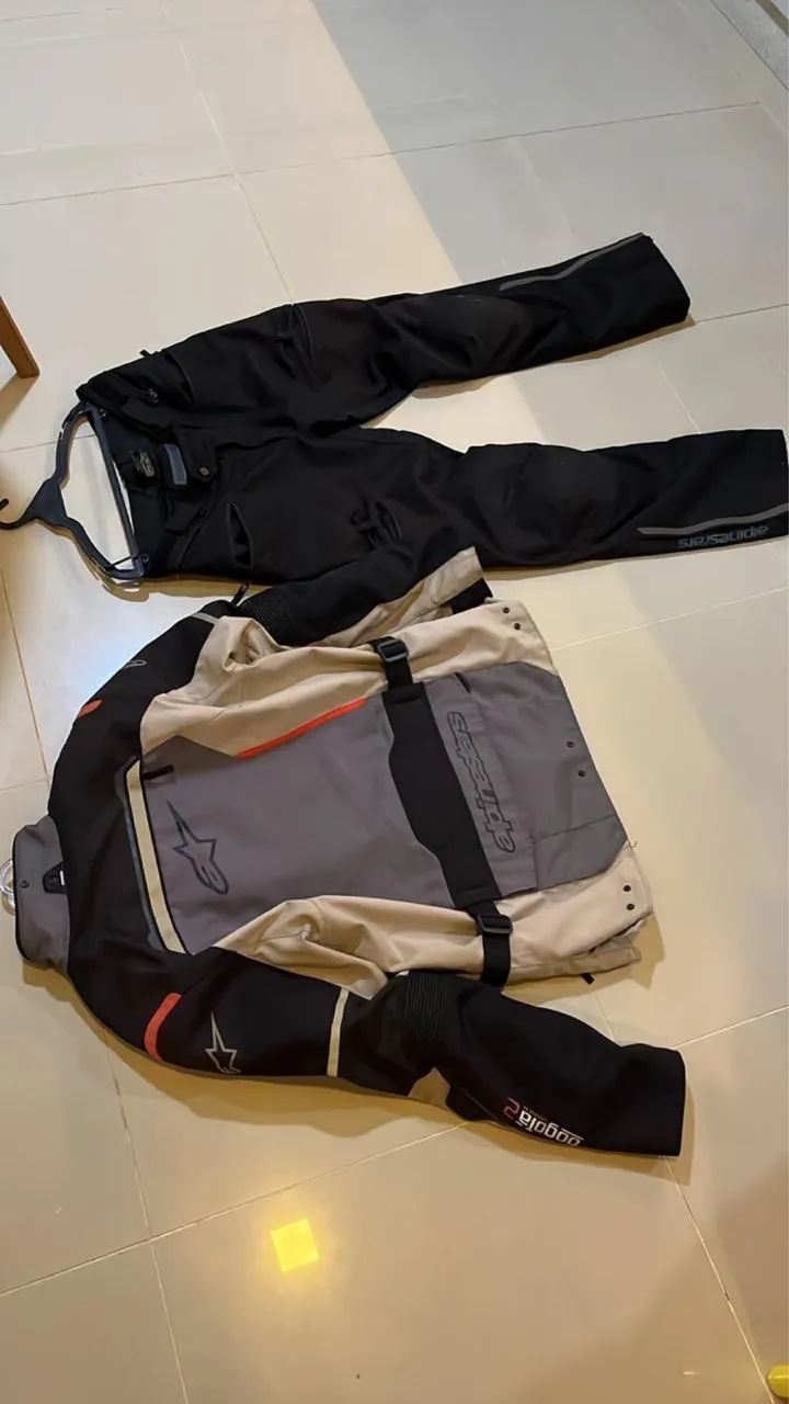 Conjunto Alpinestars Bogotá Drystar - Jaqueta 3XL + Calça XXL