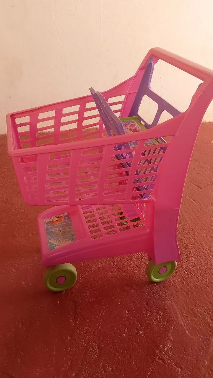 Carrinho de supermercado e barraca infantil  - Foto 3