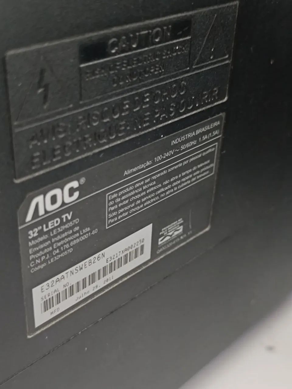 TV AOC LED LCD 32 POLEGADAS (LEIA O ANÚNCIO) - Foto 3