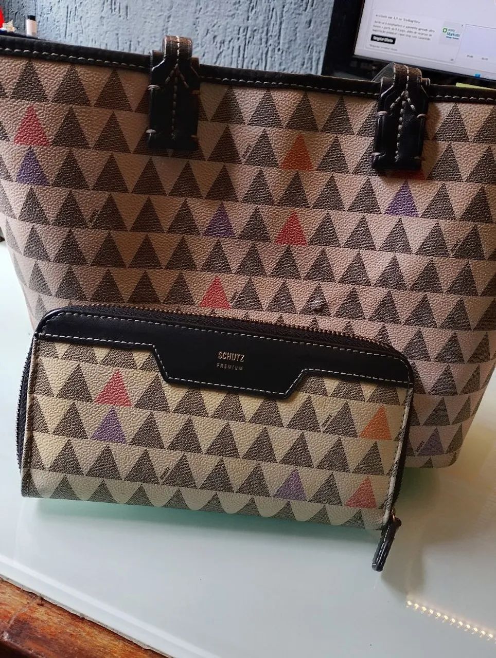 Bolsa Schutz Nina Trangle Premium+ Carteira  - Foto 3