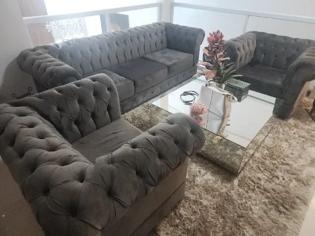 Sofa 3 Lugares Sala - Foto 3