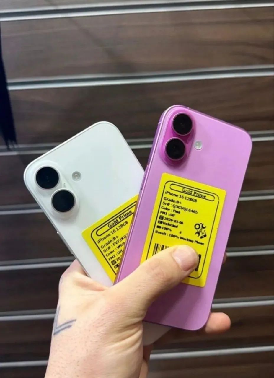 IPHONE 16 - 128 GB SEMI NOVO ROSA COM GARANTIA - Foto 2