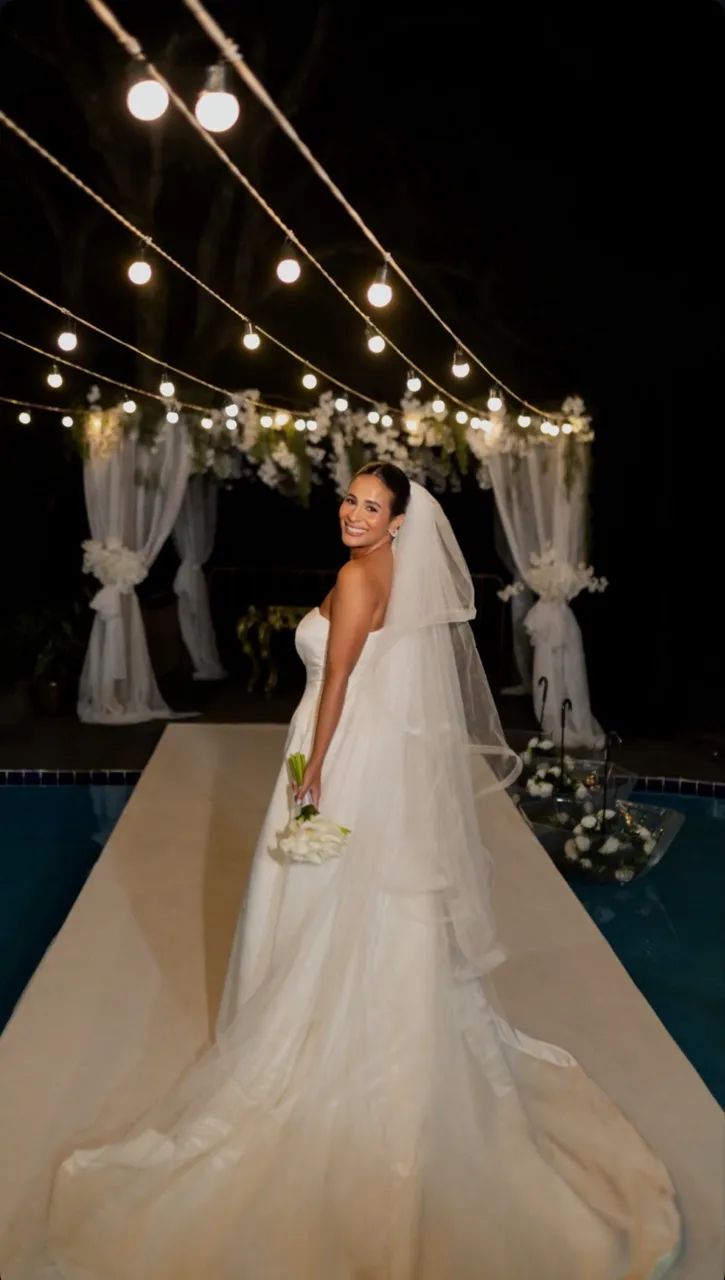 Vestido de noiva clássico - off white  - Foto 3