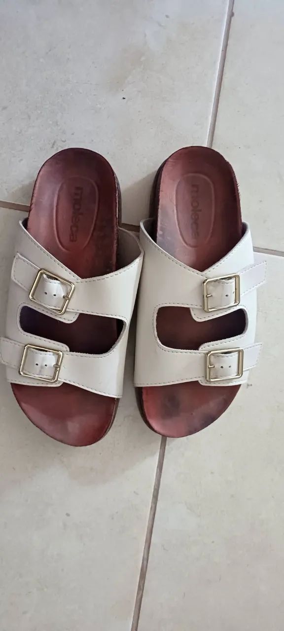 Sandália Feminina Moleca Papete Flatform - Foto 2