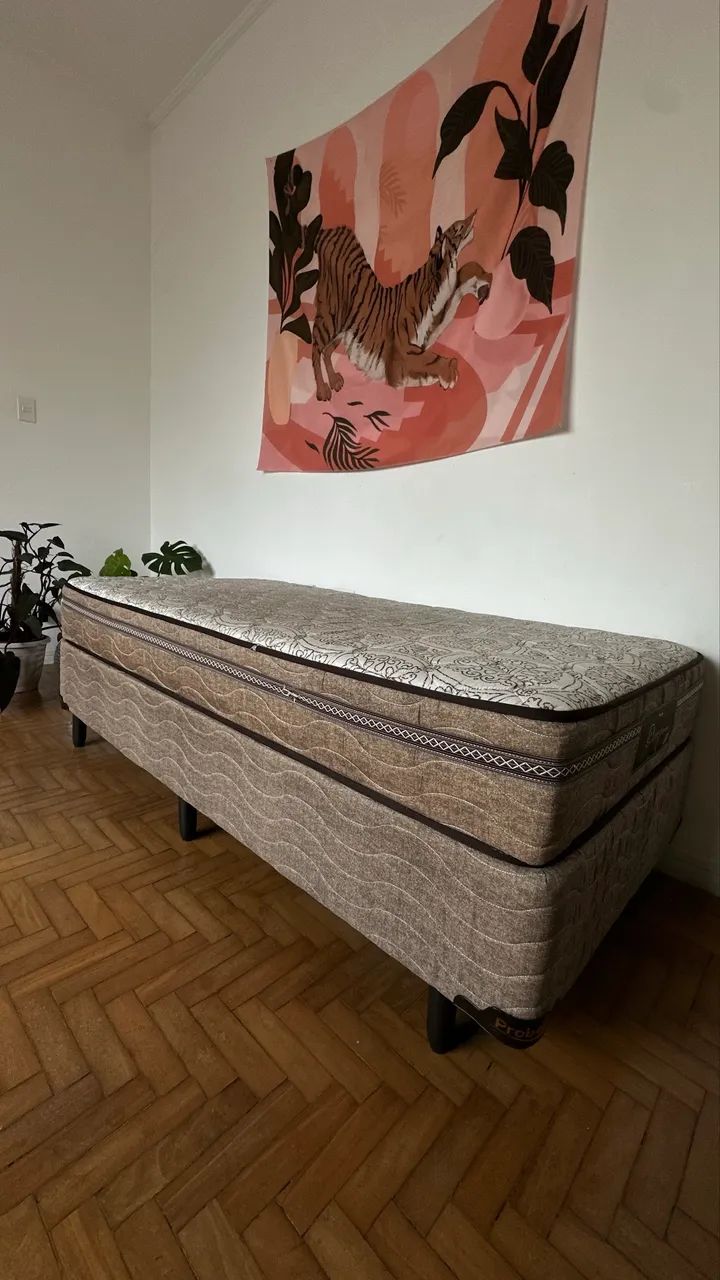 CAMA BOX + COLCHÃO SOLTEIRO PROBEL OREGON - Foto 3