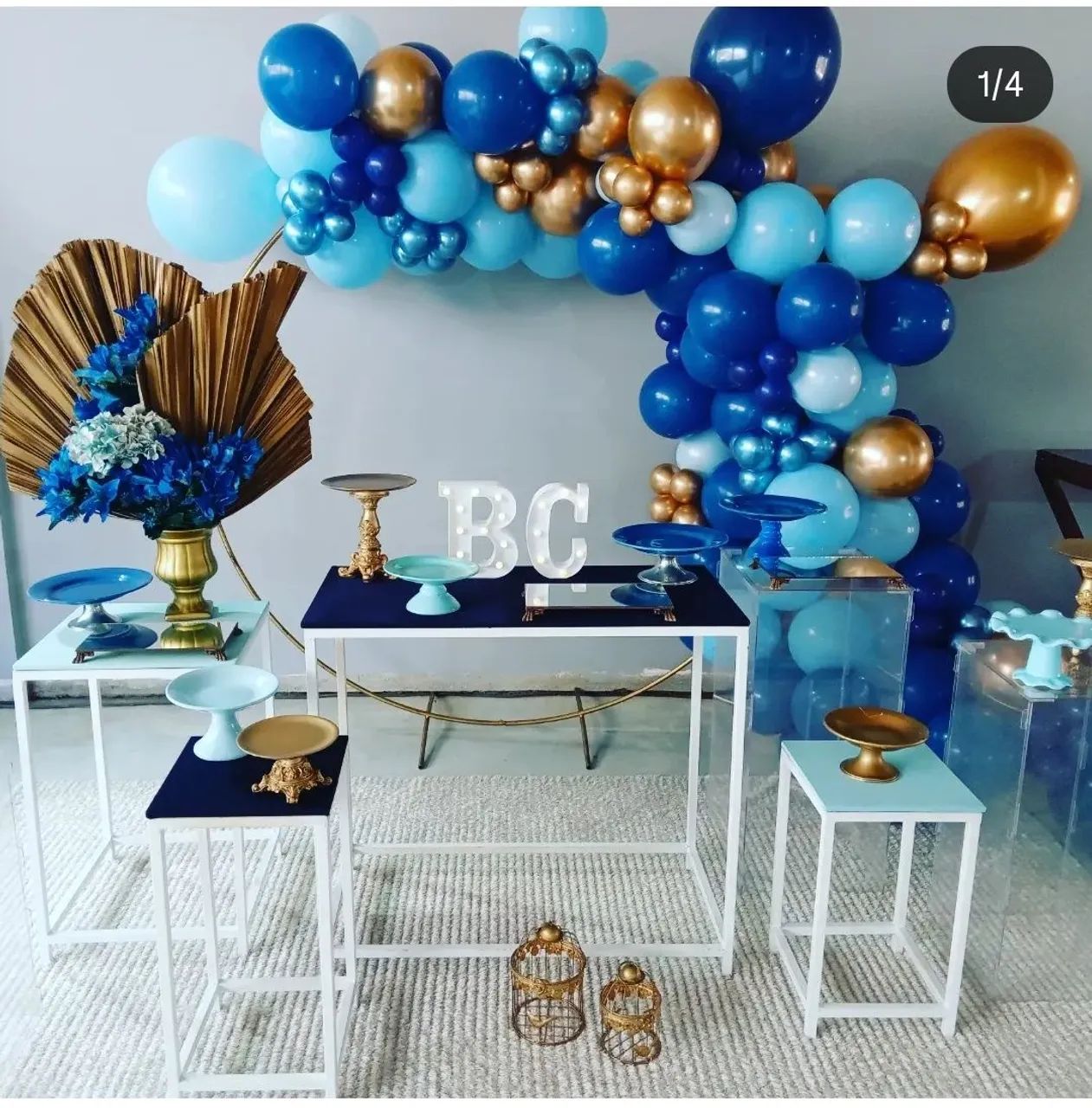 Conjunto de mesas para decoração  - Foto 3