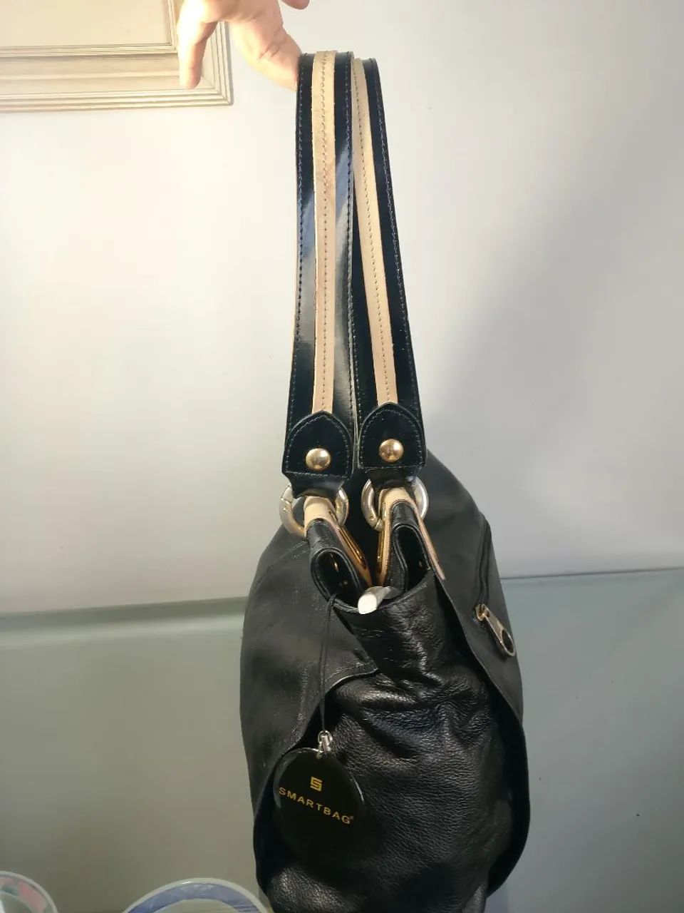 Bolsa de couro legítimo  - Foto 3