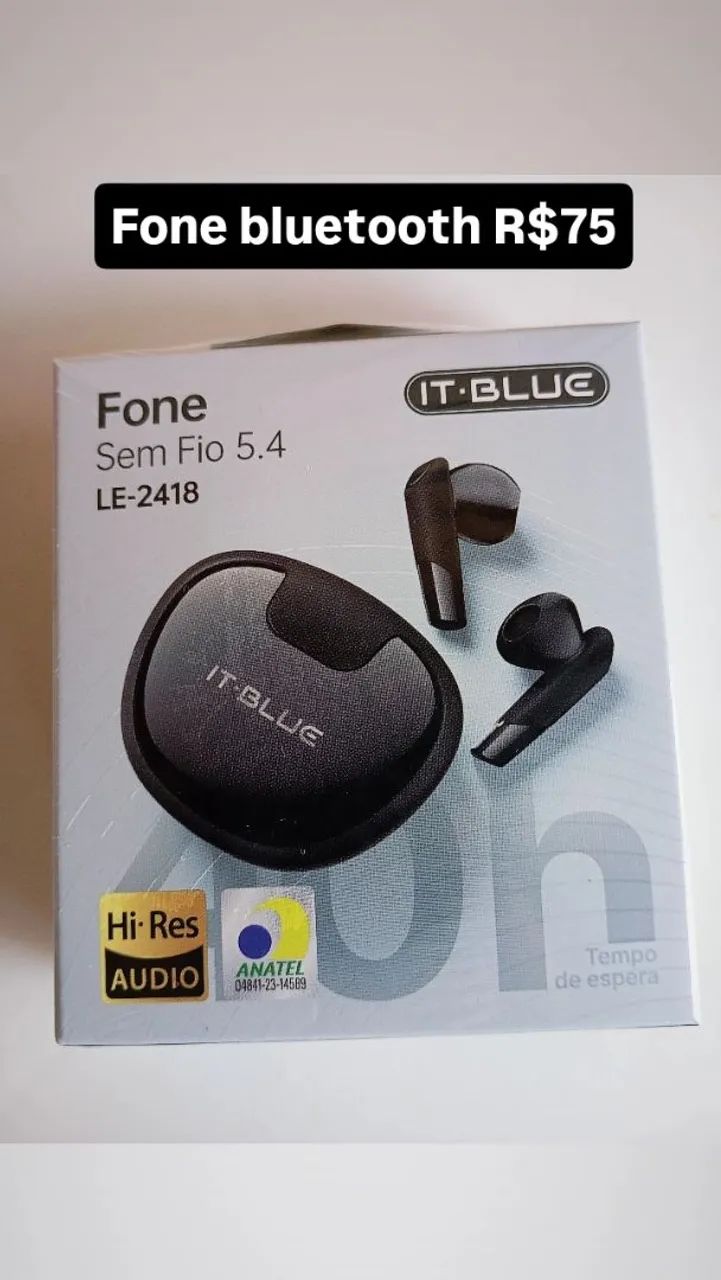 Fone bluetooth It blue sem fio 