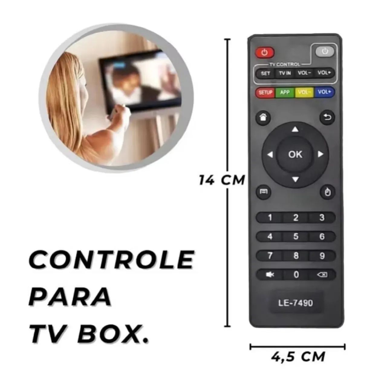 CONTROLE PARA TV BOX  - Foto 3