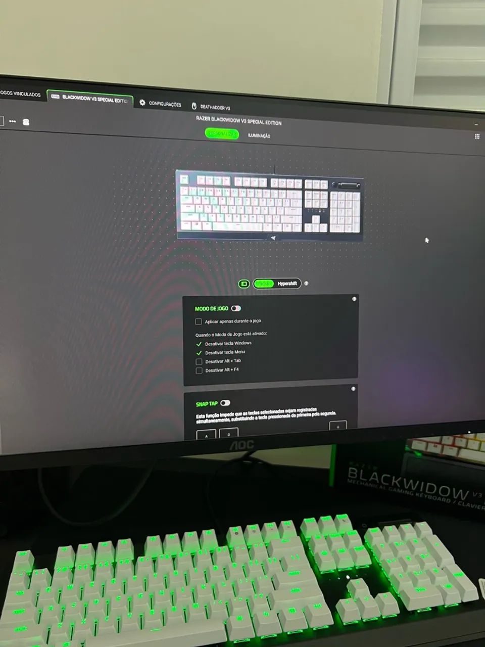 Teclado Razer Edição Special Edition BlackWidow V3 - Foto 2