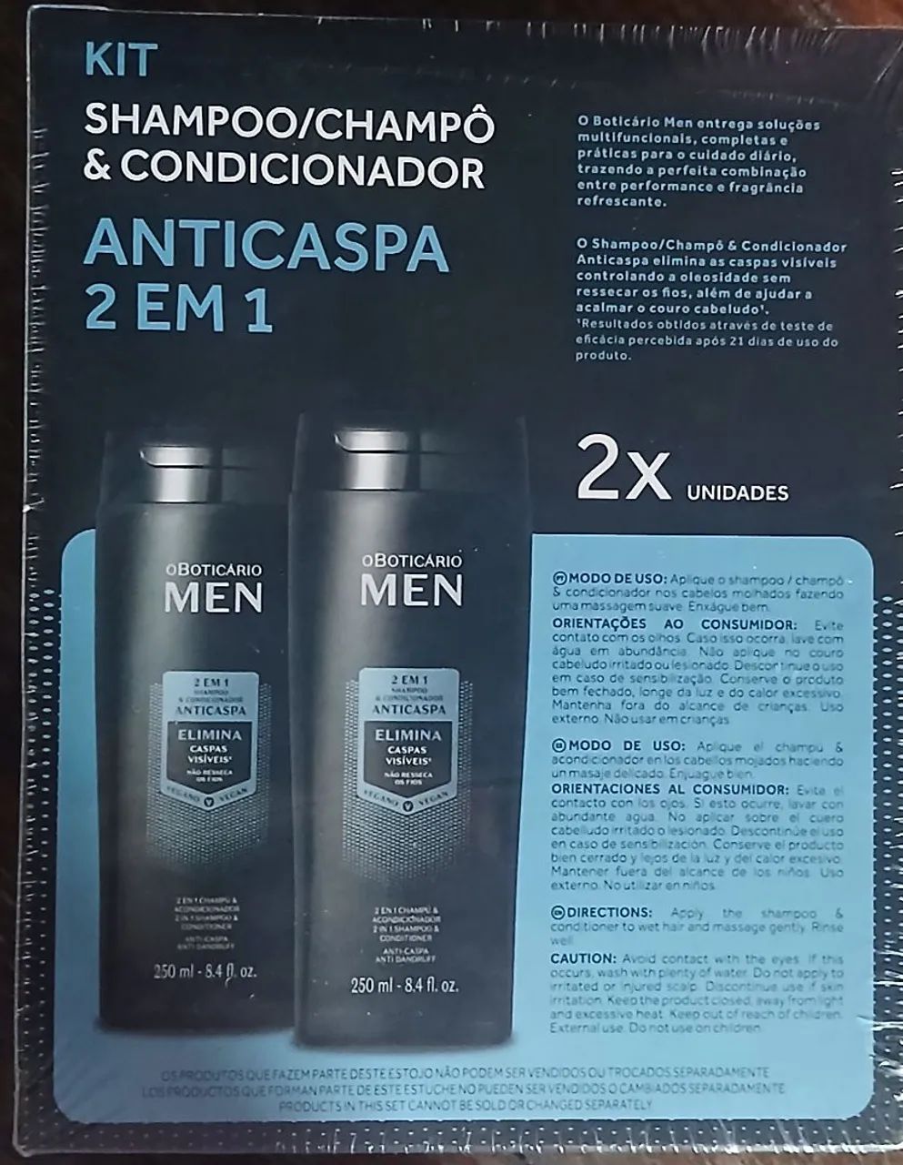 Kit Men Shampoo e Condicionador  - Foto 2