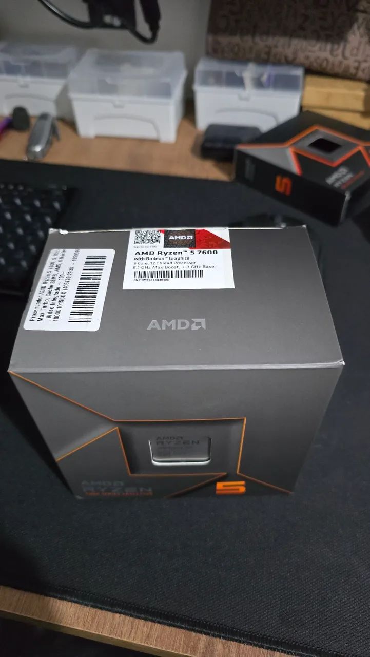 B650i Night Devil + Ryzen 5 7600 (c/ caixa e cooler) - Foto 4