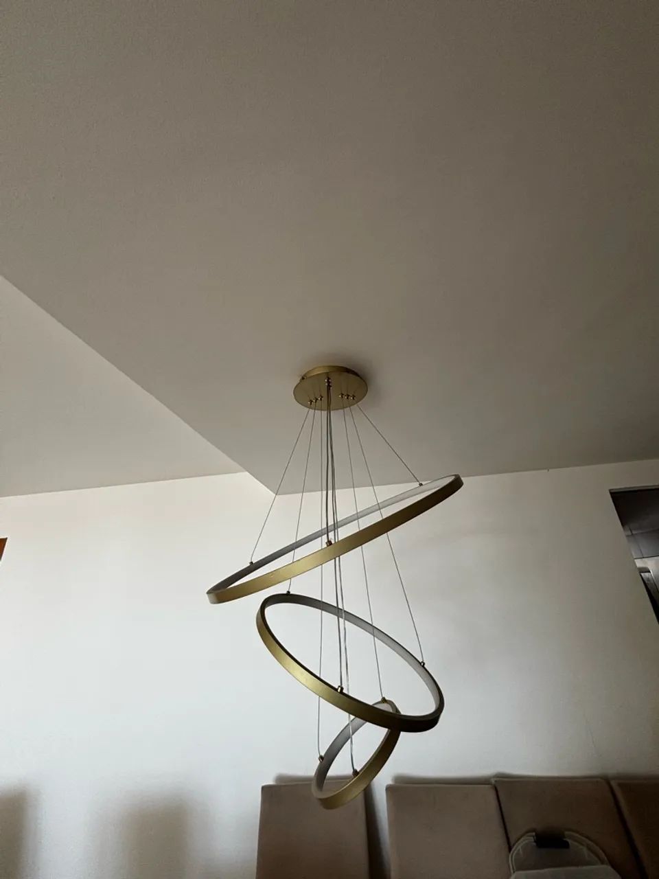Lustre dourado  - Foto 2