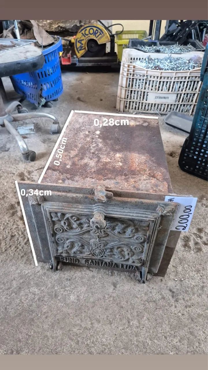Forno ferro fundido antigo  - Foto 2