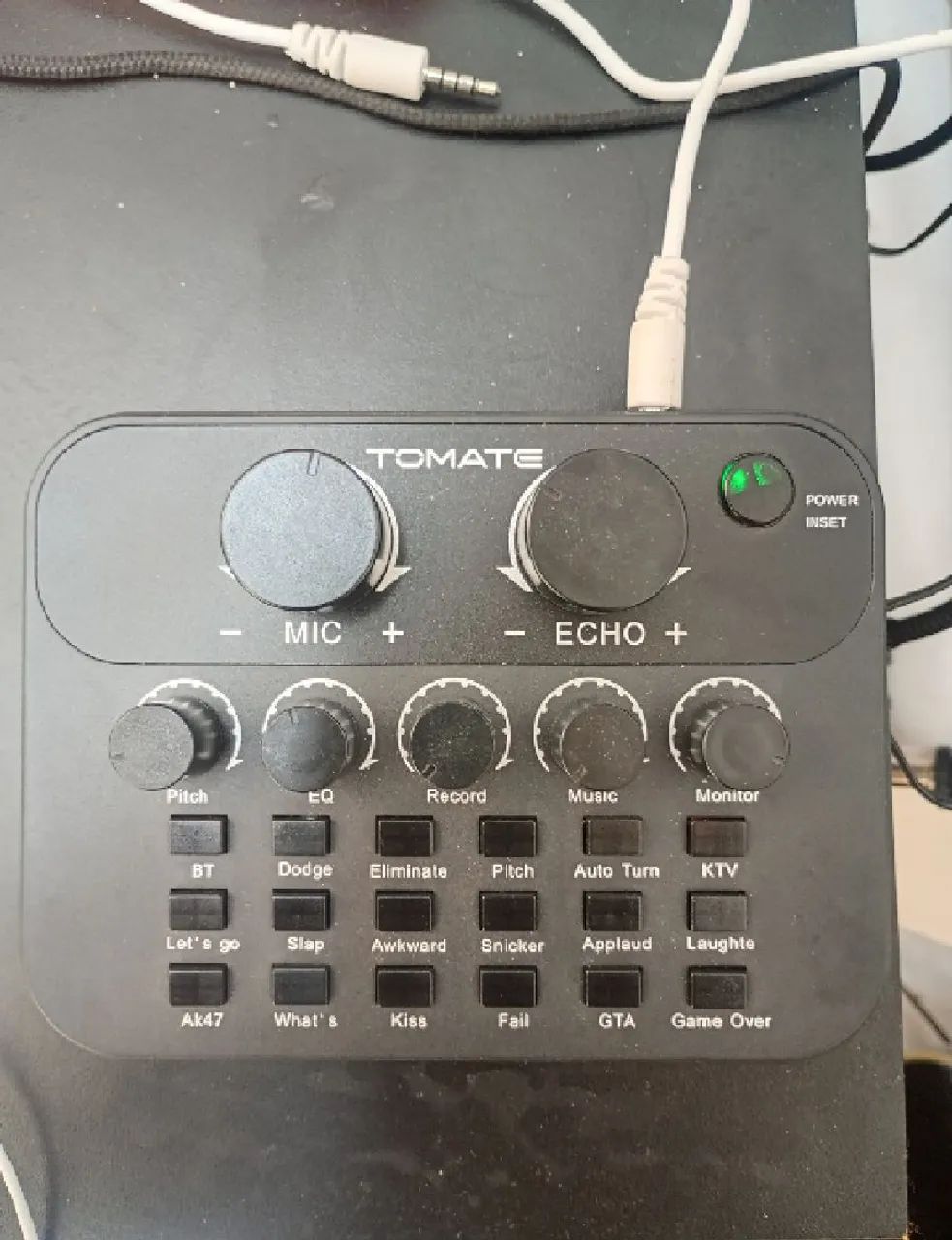 Mesa de som para gravação 