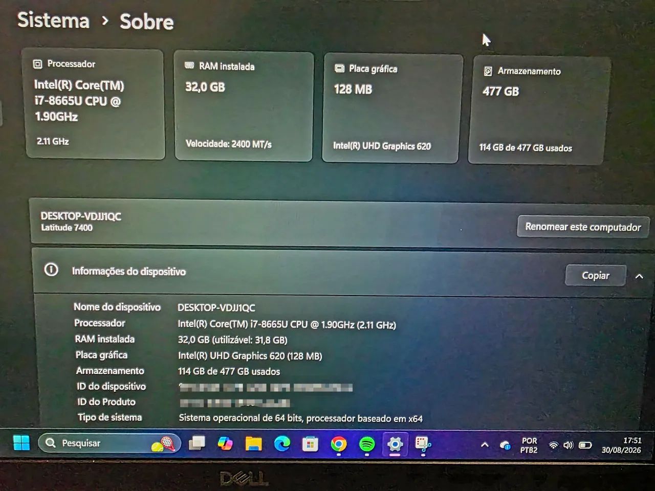 Notebook Dell Latitude 7400  - Foto 2