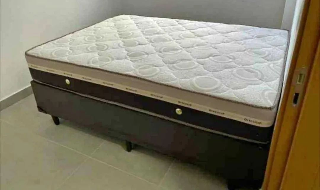 Cama casal molas ensacadas colchão 25cm - Foto 5