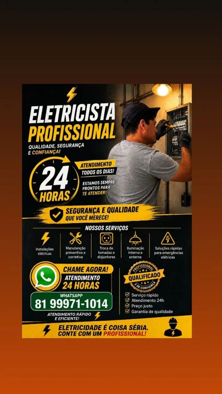 Eletricista profissional 24 horas