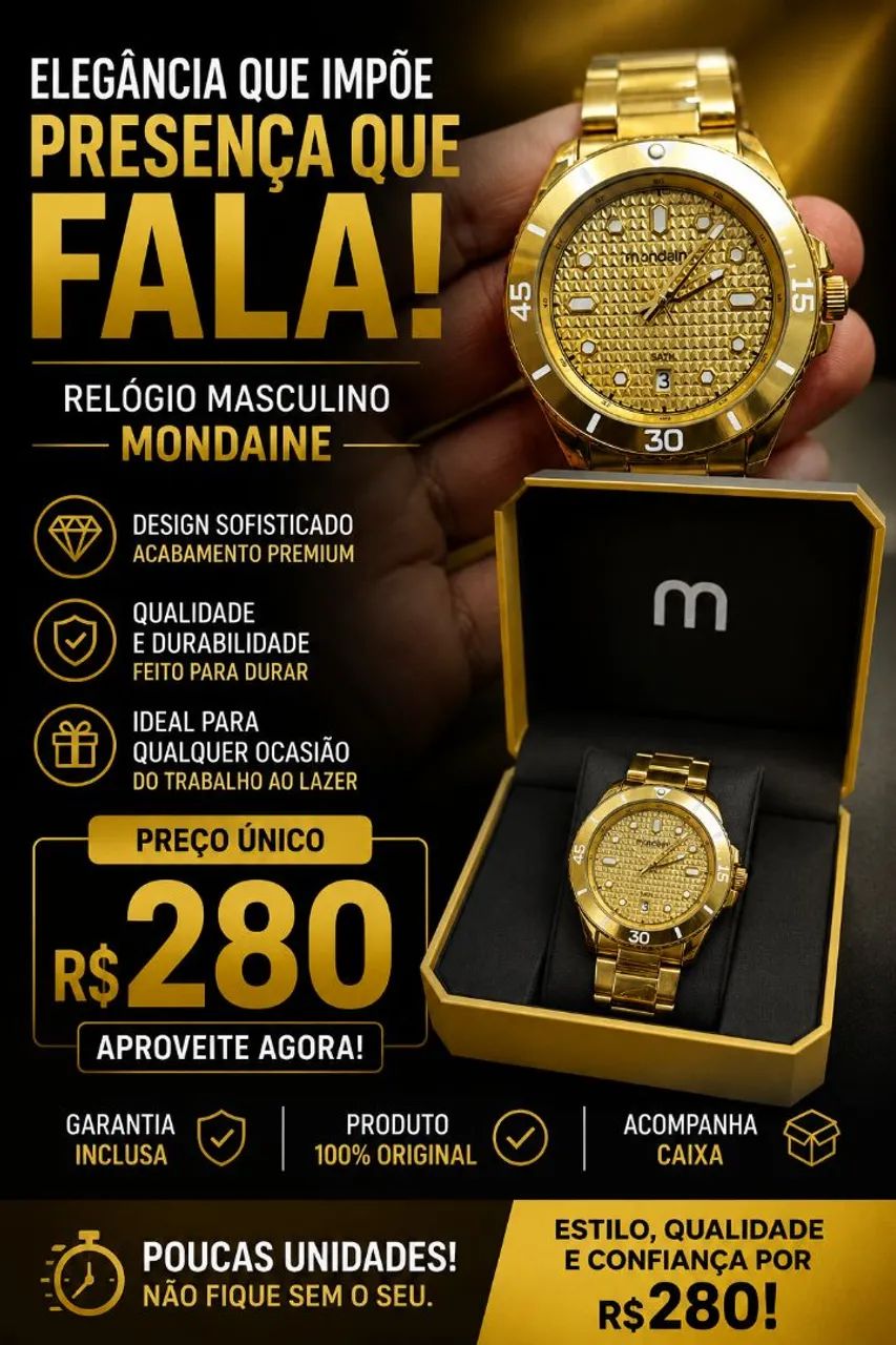 Relógio na caixa....zero com garantia 