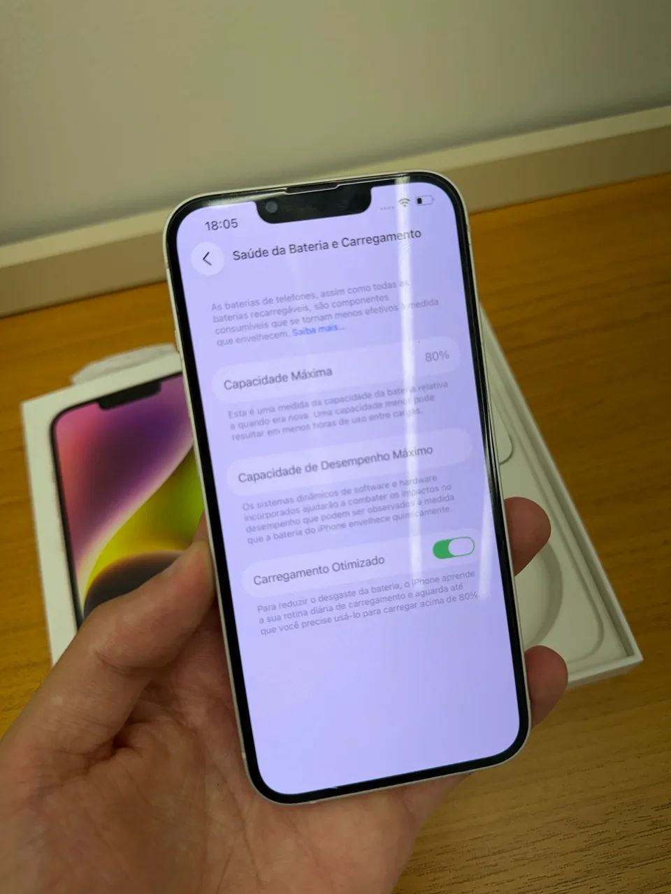 iPhone 14 128GB Branco C/ Caixa + NF - Foto 5