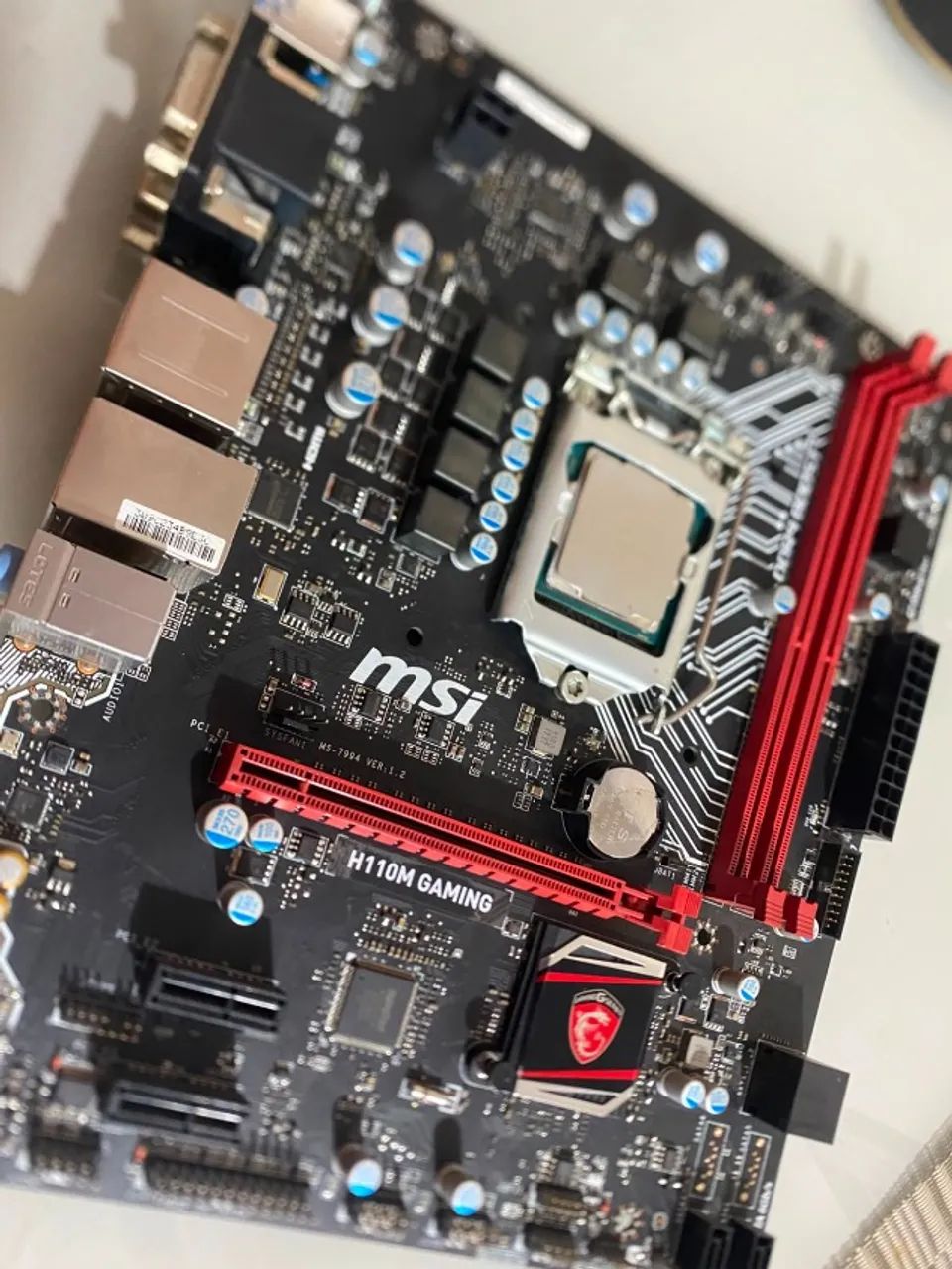 i3 7100 + MSI h110m gaming msi